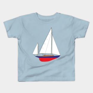 Concordia Yawl Sailboat Kids T-Shirt